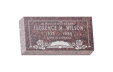 16~x8~x3~ Headstone